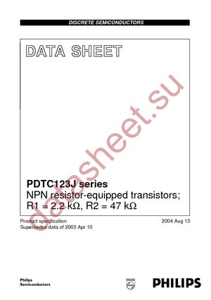 PDTC123JT T/R datasheet  
